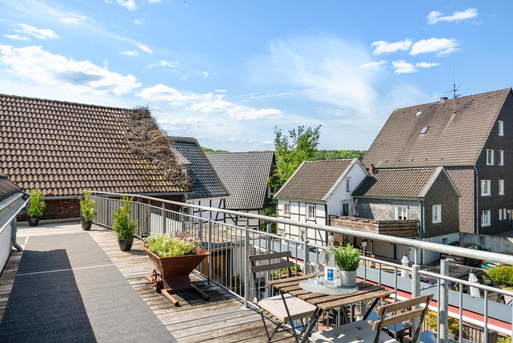 Mola Apartments-Charmante Ferienwohnung Im Herdecke Zentrum Fuer 3 Personen-Grosse Dachterrasse-Grill-Gratis Parken-Wlan Ngoại thất bức ảnh
